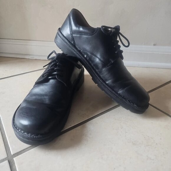 Footprints by Birkenstock Sheffield Leather Mens Size 45/US 12 Black Oxford Footprints by Birkenstock Unisex Sheffield Leather Shoe  main image 2